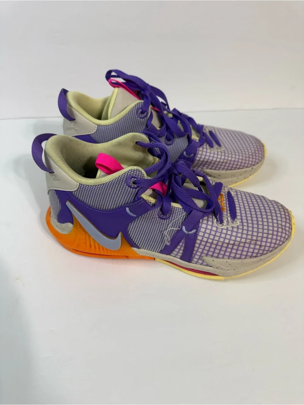 Nike Kids Purple, Orange & Hot Pink Athletic Sneakers